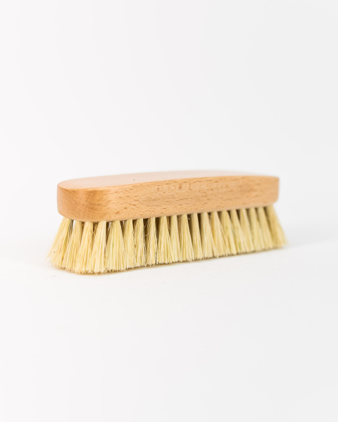 Kleiderbürste für Wildleder / Agave hell, Buchenholz lackiert